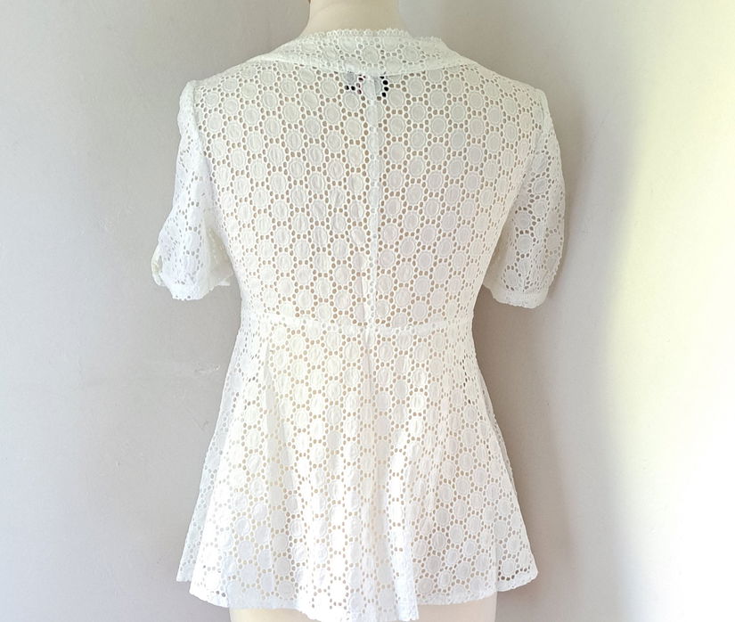 GF Ferrè bluza alba broderie