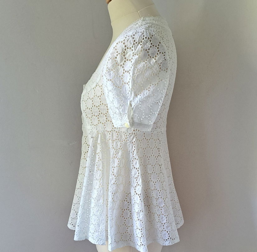 GF Ferrè bluza alba broderie