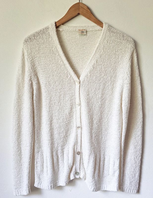 Vintage supersoft cardigan alb