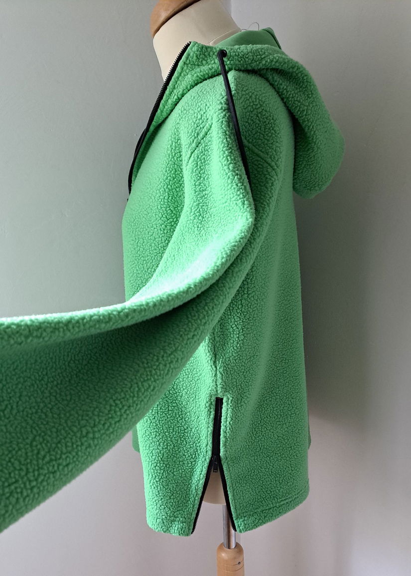 Arket hanorac verde de plus teddy