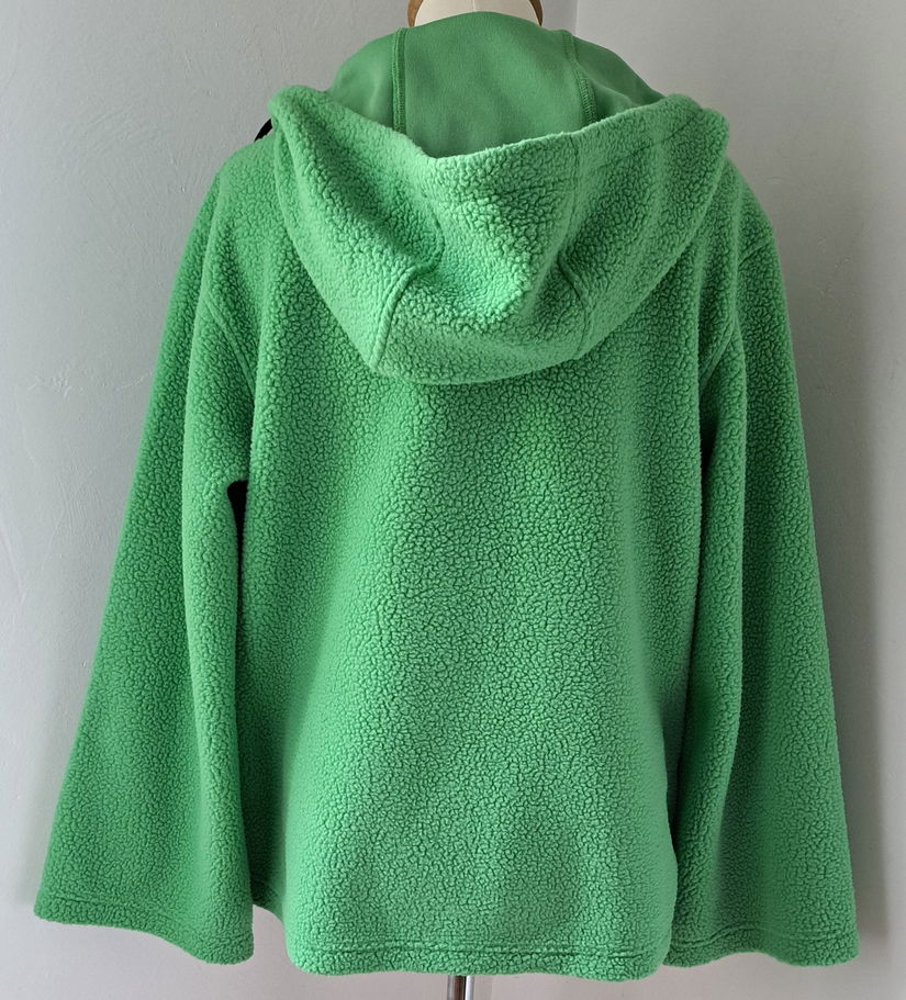 Arket hanorac verde de plus teddy