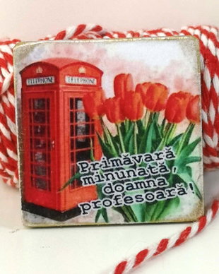 Martisor personalizat pentru profesoara engleza