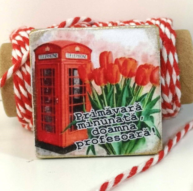 Martisor personalizat pentru profesoara engleza