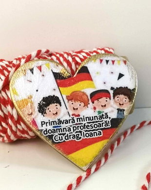 Martisor personalizat profesoara germana