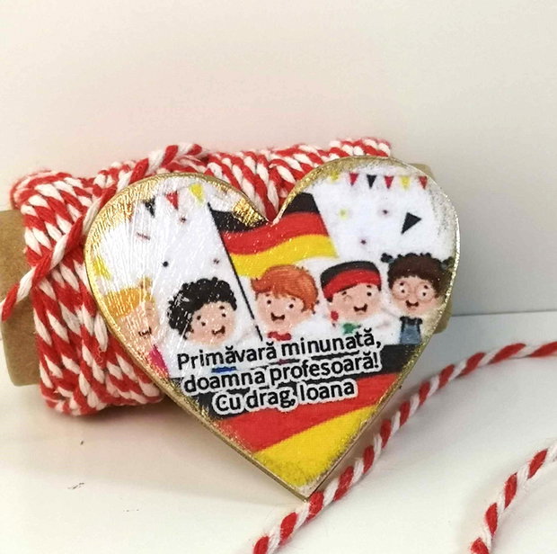 Martisor personalizat profesoara germana