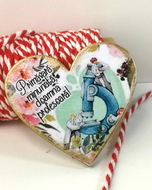 Martisor personalizat profesoara biologie/ biolog