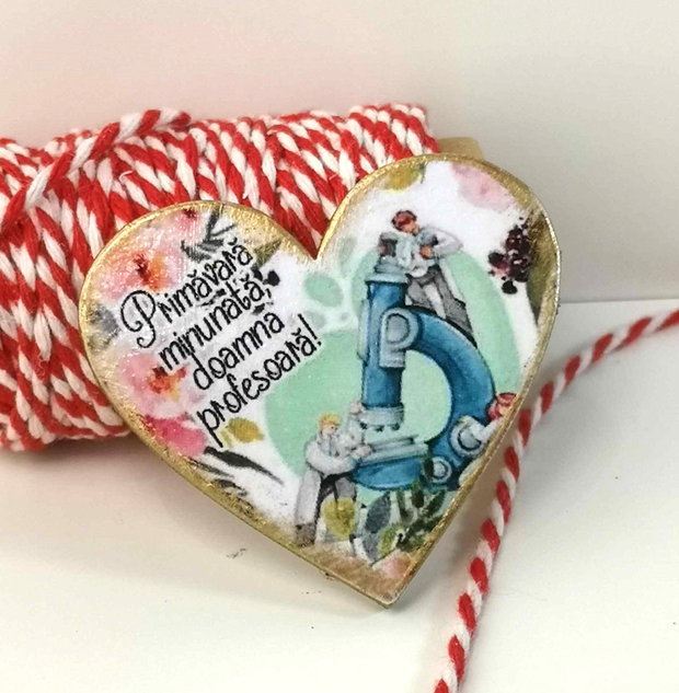 Martisor personalizat profesoara biologie/ biolog