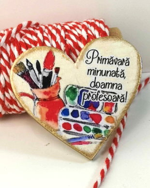 Martisoare personalizata profesoara desen