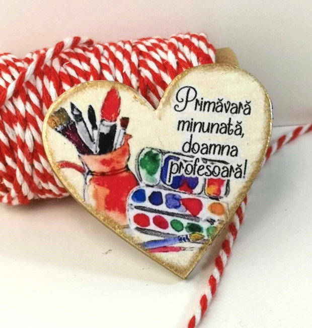Martisoare personalizata profesoara desen