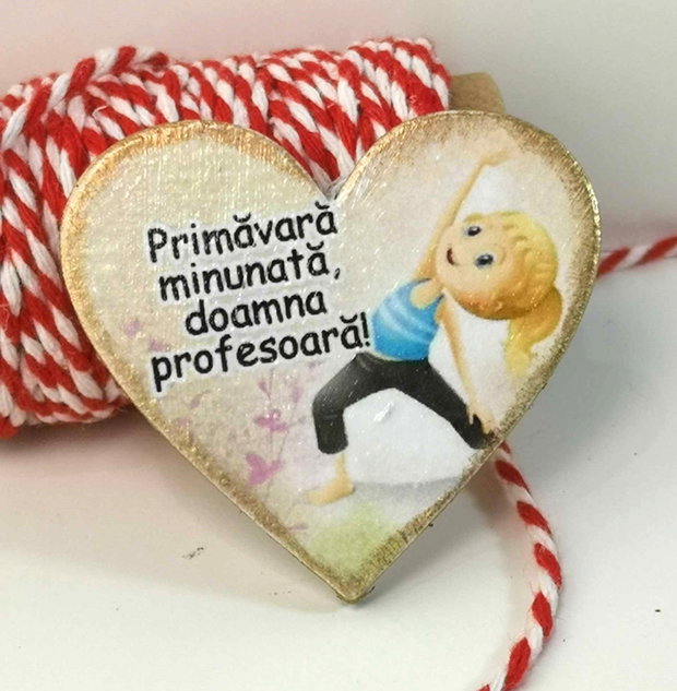 Martisor personalizat pentru profesoara educatie fizica/ sport