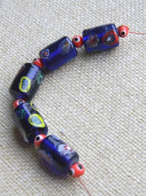 Margele sticla lampwork 11 buc. (M 16)