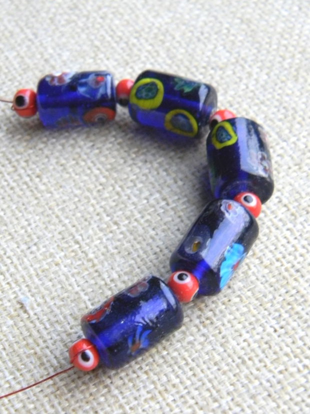 Margele sticla lampwork 11 buc. (M 16)