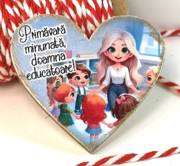Martisor personalizat educatoare/ invatatoare