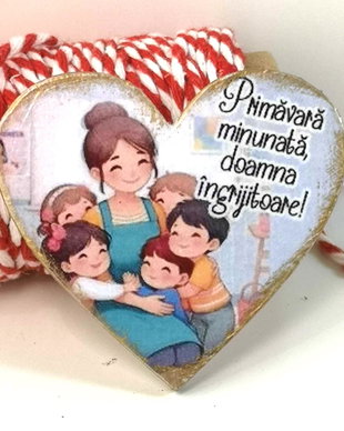 Martisor personalizat ingrijitoare/ bucatareasa