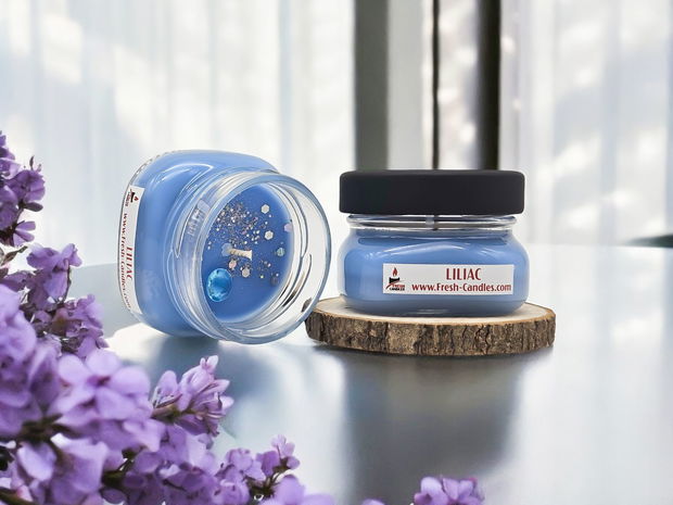 Lumanare Parfumata Liliac 80ml, sticla