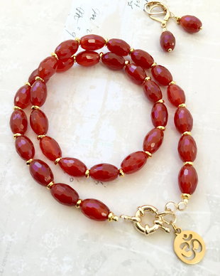 Colier CHOKER carneol