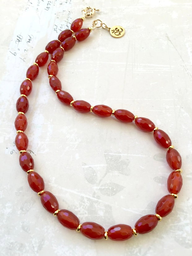 Colier CHOKER carneol
