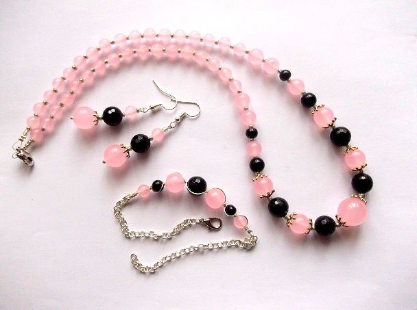 set  cu jad roz si onix 47881