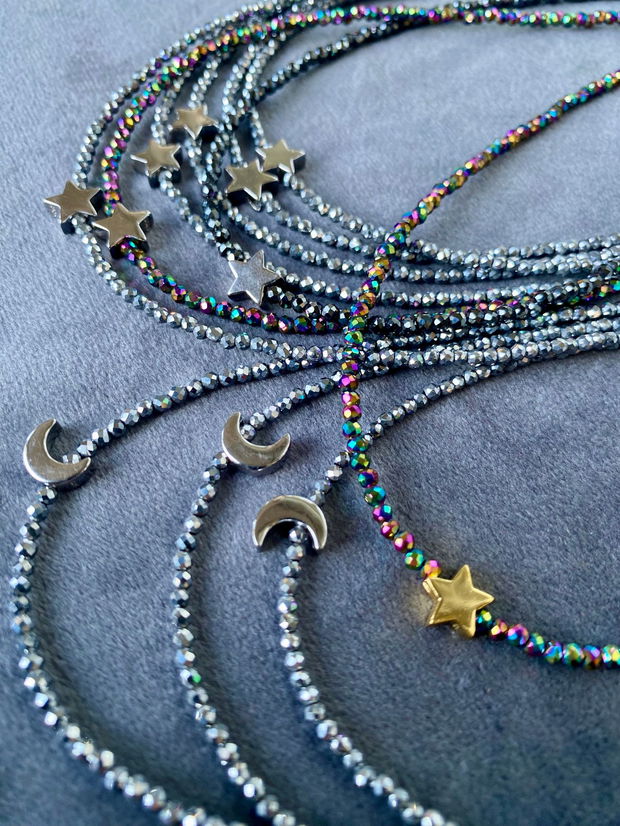 Colier Star hematit