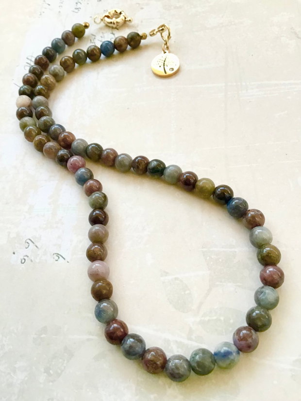 Colier mix Rubin, safir & copacul vietii