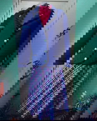 Jacheta din lana groasa, modeĺ sacou