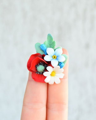 Flori de camp- Brosa Martisor