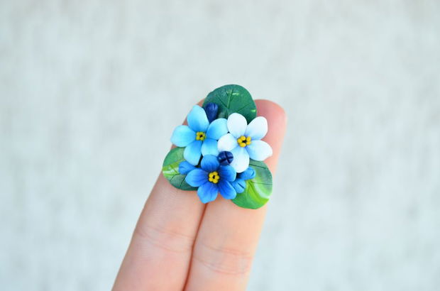 Florile de nu ma uita- Brosa Martisor