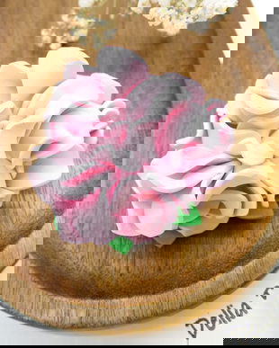 Brosa statement handmade unicat - Martisor - floare (cod1160)