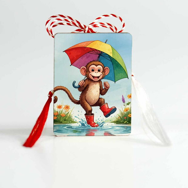 Martisor pentru copii cu maimutica