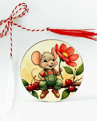 Martisor pentru copii animale - Soricel