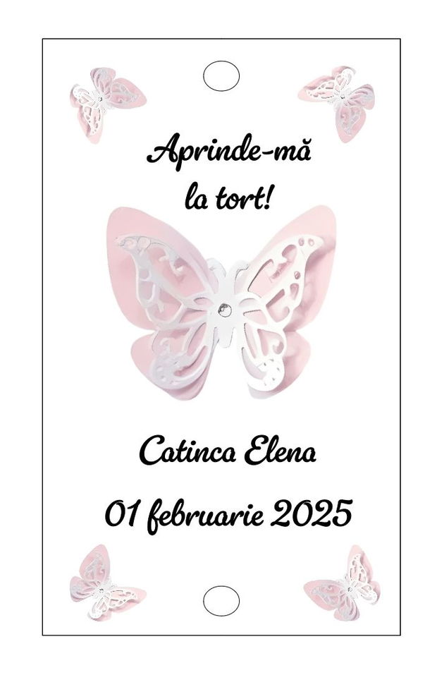 Eticheta artificii tort/ Artificii tort cu eticheta personalizata