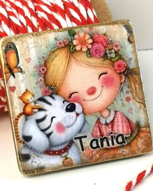 Martisor personalizat cu nume