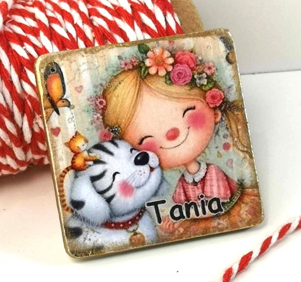 Martisor personalizat cu nume
