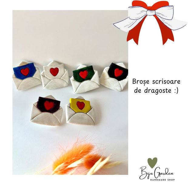 Broșă Scrisoare de Dragoste