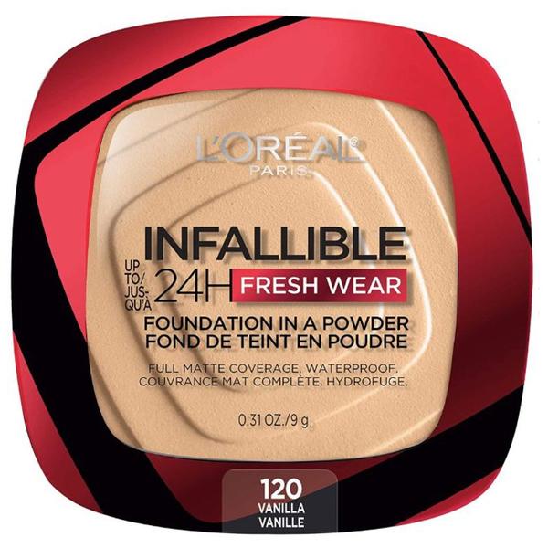 Pudra Compacta - L&#039;Oreal Paris Infaillible 24H Fresh Wear Foundation In A Powder, nuanta 120 Vanilla, 9 g