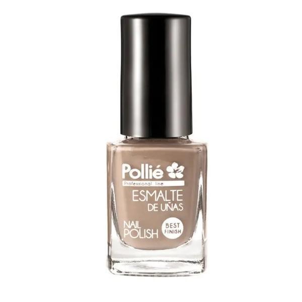 Lac de unghii colorat Nude Caramel Brown Nail Polish Pollie, oja clasica, 12 ml