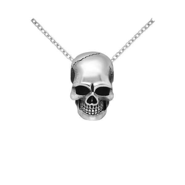 Pandantiv din Argint pentru Barbati, Sterling Silver Oxidized Skull