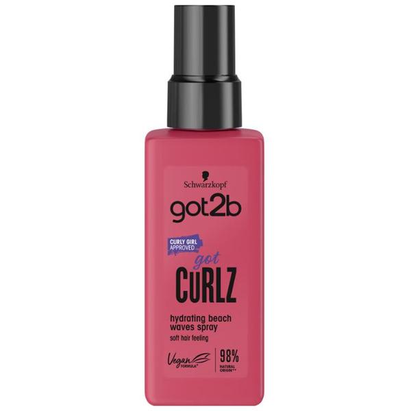 Spray Hidratant pentru Bucle - Schwarzkopf Got2b Got Curlz Hydrating Beach Waves Spray Soft Hair Feeling, 150 ml