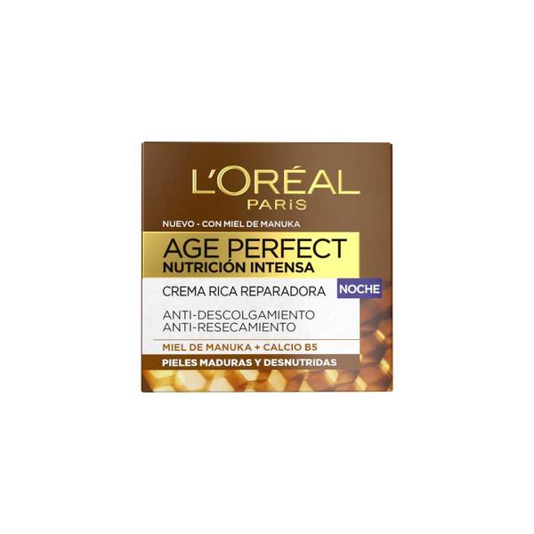 Crema Faciala Nutritiv-Reparatoare de Noapte - L&#039;Oreal Paris Age Perfect Nutricion Crema Rica Reparadora Noche, 50 ml