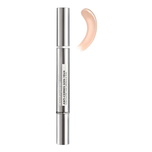 Corector Lichid pentru Ingrijirea Ochilor cu Acid Hialuronic - L&#039;Oreal Paris Accord Parfait Anti-cernes Soin Yeux, nuanta 1-2.R/ 1-2.C Rose Porcelain, 2 ml