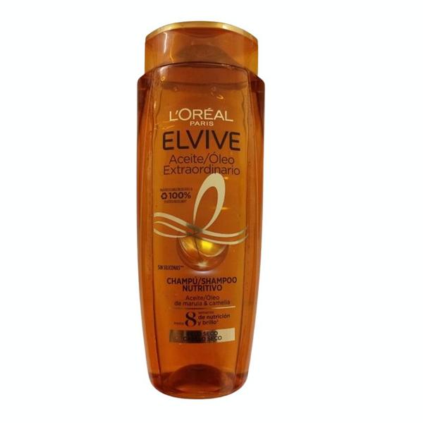 Sampon Nutritiv pentru Par Uscat - L&#039;Oreal Paris Elvive Aceite Extraordinario Champu Nutritivo, 380 ml