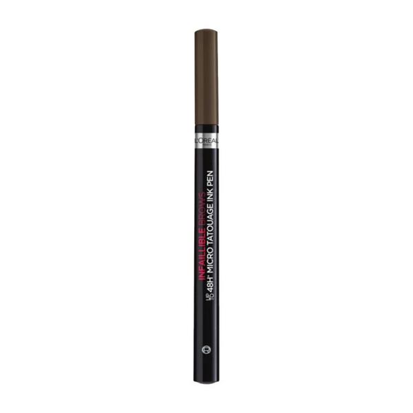 Creion de Sprancene - L&#039;Oreal Paris Micro Tatouage Unbelieva Brow, nuanta 1.0 Ebony, 4,5 ml