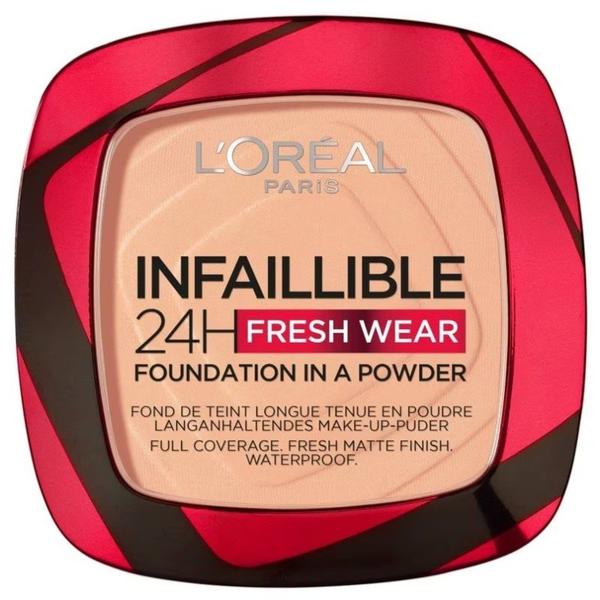 Pudra Compacta - L&#039;Oreal Paris Infaillible 24H Fresh Wear Foundation In A Powder, nuanta 245 Golden Honey, 9 g