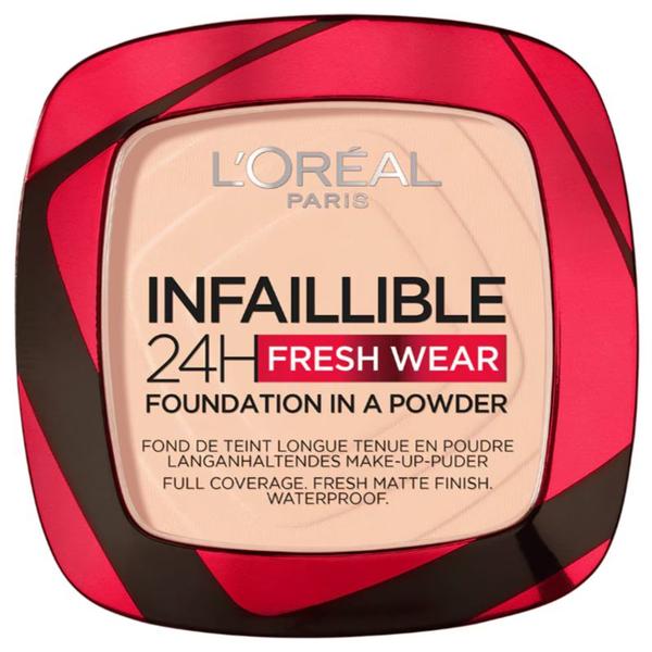 Pudra Compacta - L&#039;Oreal Paris Infaillible 24H Fresh Wear Foundation In A Powder, nuanta 180 Rose Sand, 9 g