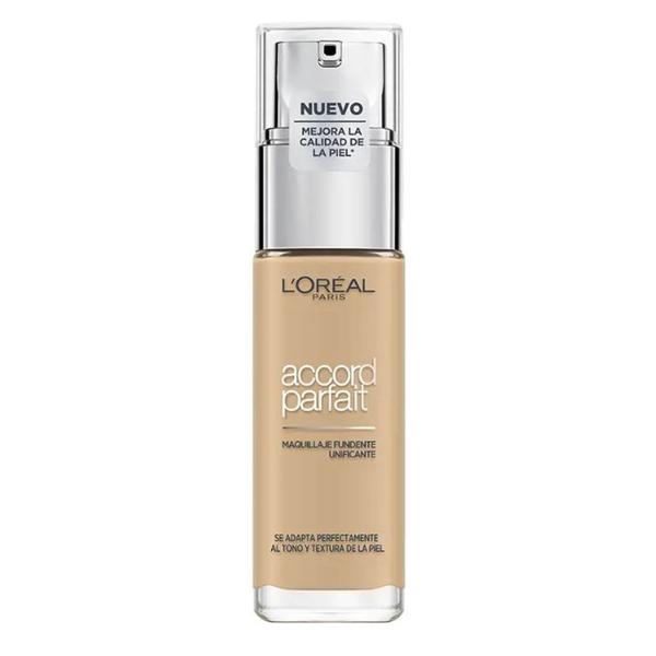 Fond de Ten Infuzat cu Acid Hialuronic - L&#039;Oreal Paris Accord Parfait Maquillaje Fundente Unificante, nuanta 3N-Creamy Beige, 30 ml