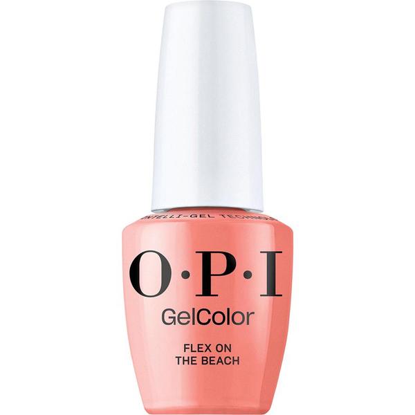 Lac de Unghii Semipermanent Vegan si Hema-Free - OPI Gel Color, nuanta Flex on the Beach, 15 ml