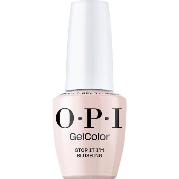 Lac de Unghii Semipermanent Vegan si Hema-Free - OPI Gel Color, nuanta Stop It I&#039;m Blushing, 15 ml