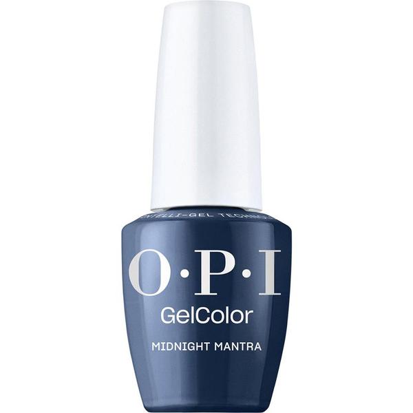 Lac de Unghii Semipermanent Vegan si Hema-Free - OPI Gel Color, nuanta Midnight Mantra, 15 ml