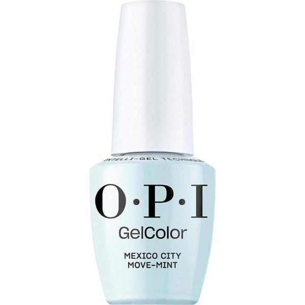 Lac de Unghii Semipermanent Vegan si Hema-Free - OPI Gel Color, nuanta Mexico City Move-mint, 15 ml