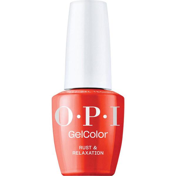 Lac de Unghii Semipermanent Vegan si Hema-Free - OPI Gel Color, nuanta Rust &amp; Relaxation, 15 ml